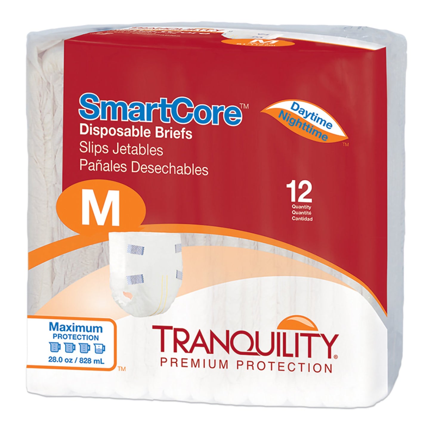 Unisex Adult Incontinence Brief Tranquility SmartCore™ Medium Disposable Heavy Absorbency - 2312