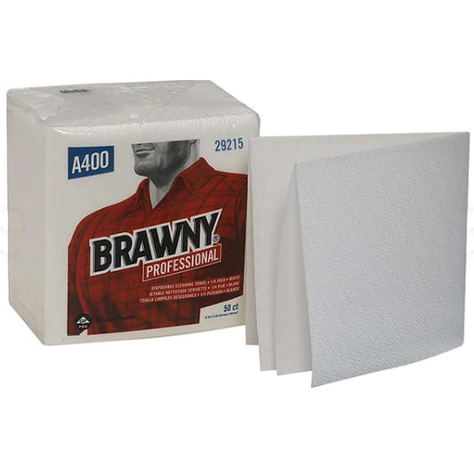 Task Wipe Brawny Industrial® Medium Duty 50 Count Poly Pack 13 X 13 Inch NonSterile Reusable - 29215