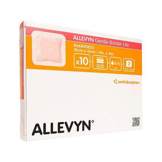 Allevyn™ Gentle Border Lite, 10 x 10 Centimeter 66800835