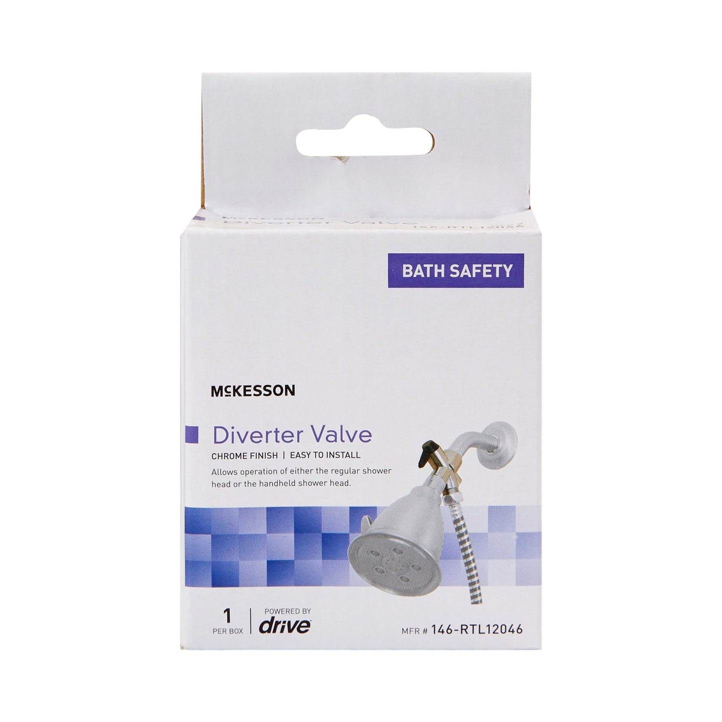 McKesson Diverter Valve for Handheld Shower Spray or Shower Massager 146-RTL12046