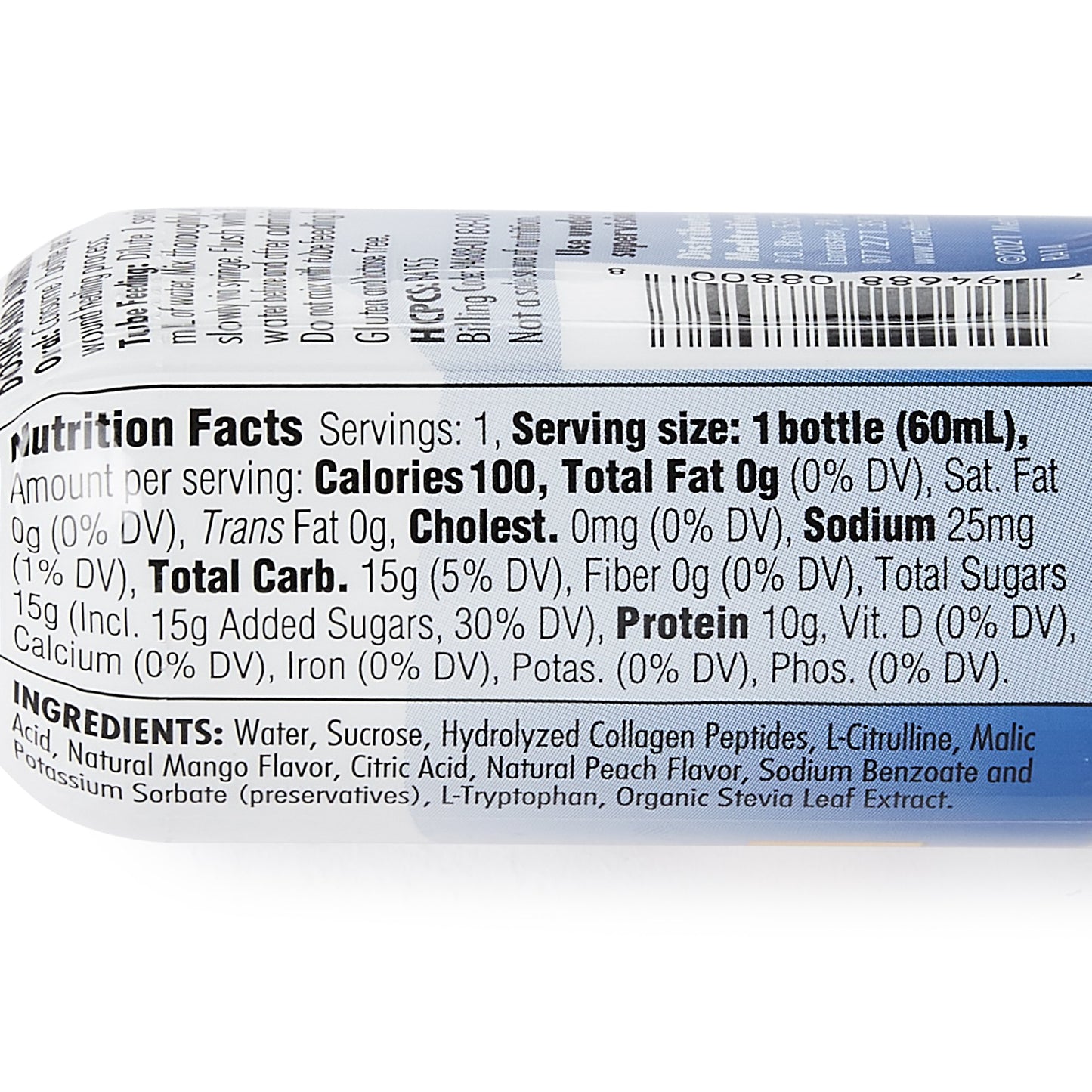 Expedite™ Mango-Peach Concentrated Collagen Dipeptides Medical Food, 2-oz. 18800