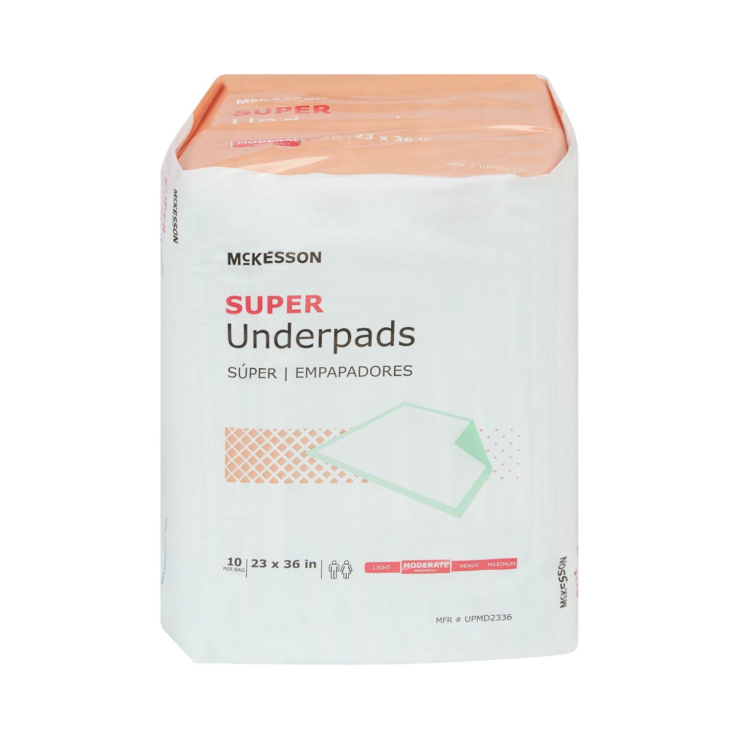 McKesson Super Moderate Absorbency Underpad, 23 x 36 Inch - 150 ct. UPMD2336