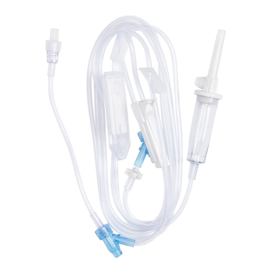 Primary IV Administration Set SafeDay™ 24 Hour Gravity 2 Ports 15 Drops / mL Drip Rate 0.2 Micron Filter 104 Inch Tubing Solution Without Flow Regulat