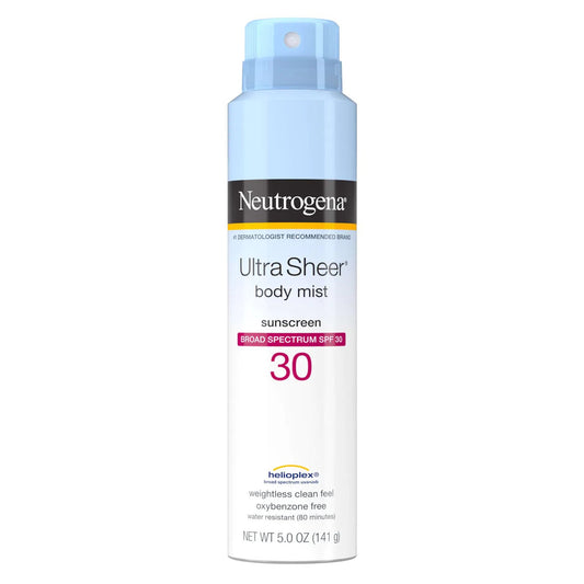 Sunscreen Neutrogena®Ultra Sheer® Body Mist SPF 30 Liquid 5 oz. Can - 69968002105