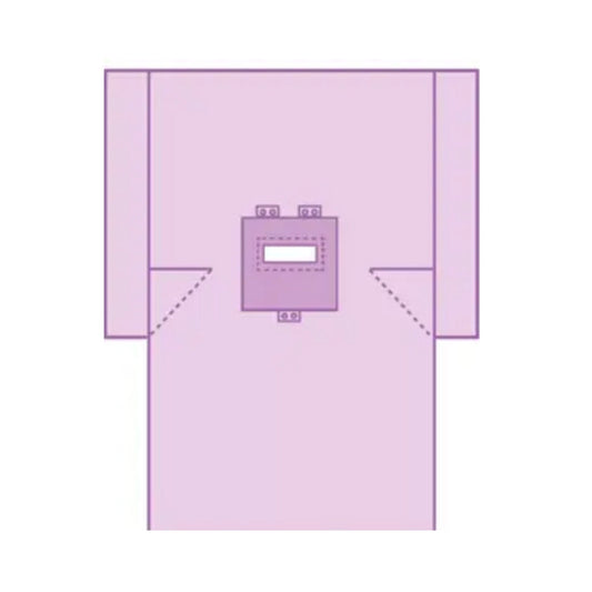 Cardinal Health™ Sterile Transverse Laparotomy Abdominal Drape, 77 x 122 Inch 29421