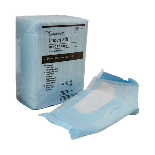 Disposable Underpad Simplicity™ Extra 23 X 36 Inch Fluff Moderate Absorbency - 1093
