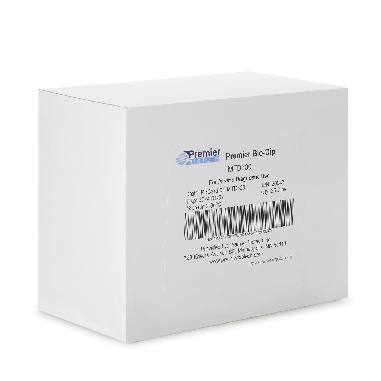 Premier Bio-Dip Single Drug (Methadone) Drugs of Abuse Test PDA-MTD-25