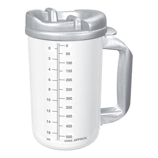 Insulated Drinking Mug Whirley-DrinkWorks!™ 20 oz. Clear Cup / Granite Lid Plastic Reusable - TM-20