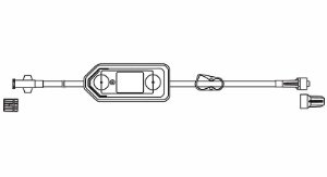 IV Extension Set Codan® I.V.STAR® Without Port Standard Bore 11 Inch Tubing 0.2 Micron Filter Sterile - BC697