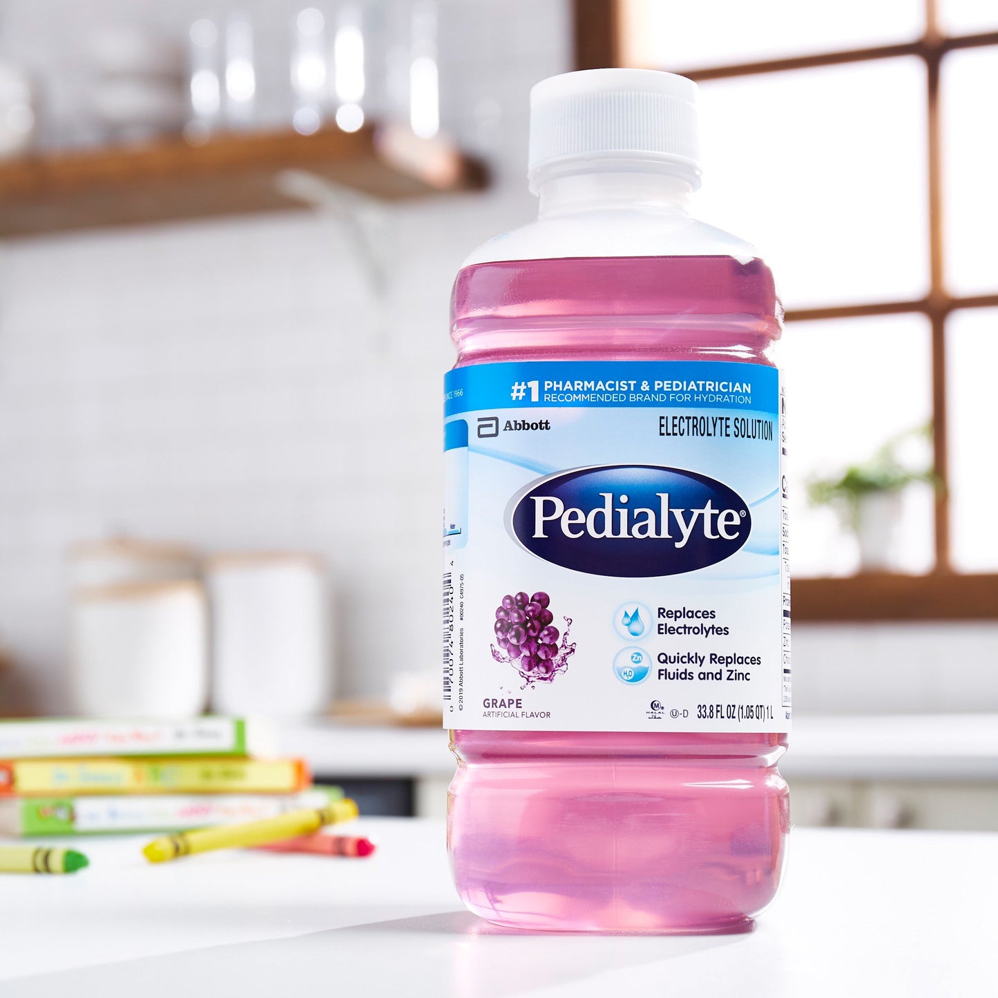 Pedialyte® Grape Electrolyte Solution, 1 Liter Bottle 00240