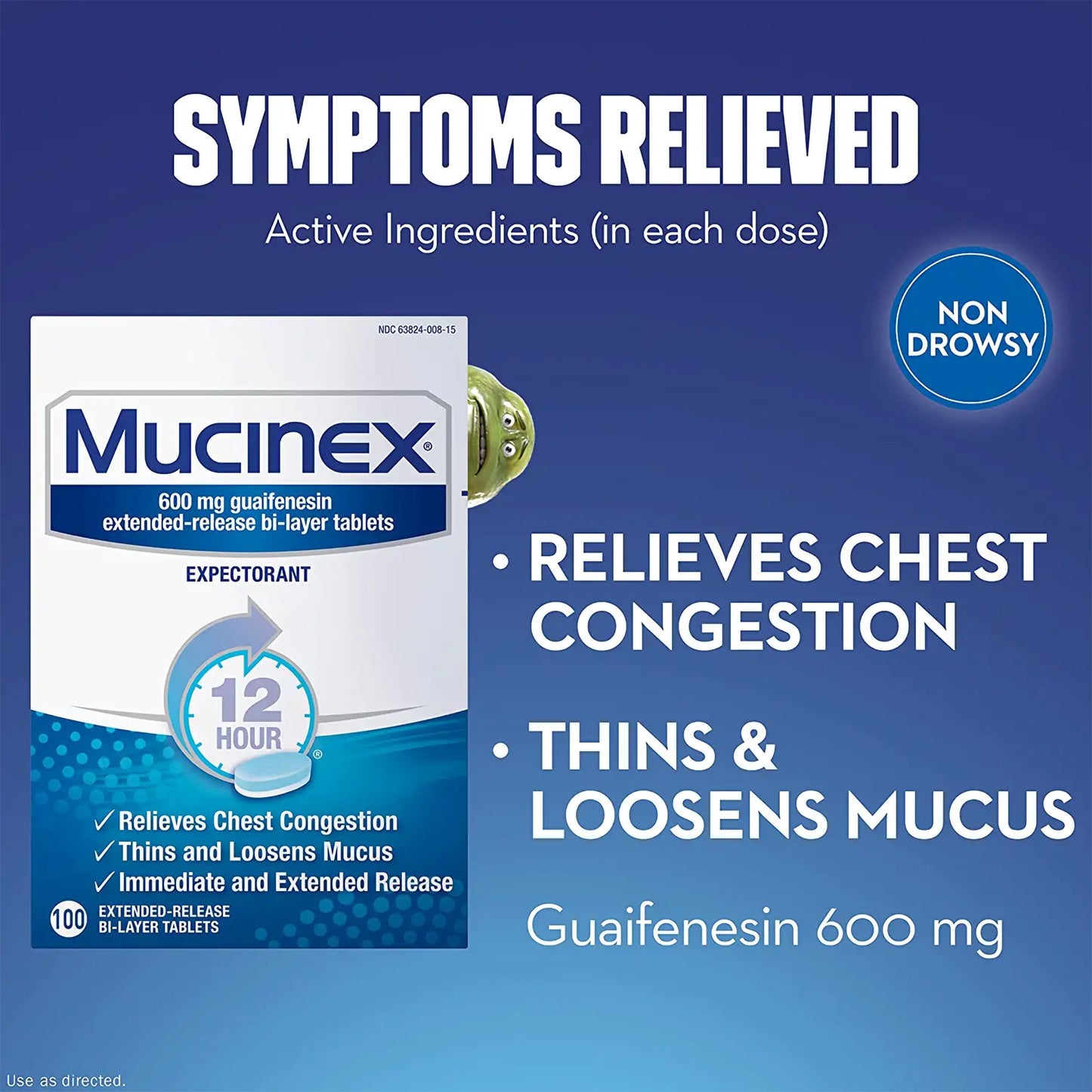 Mucinex® Guaifenesin Cold and Cough Relief 63824000815