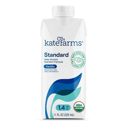 Kate Farms® Standard 1.4 Vanilla Sole-Source Nutrition Formula, 11-ounce carton 811112030430