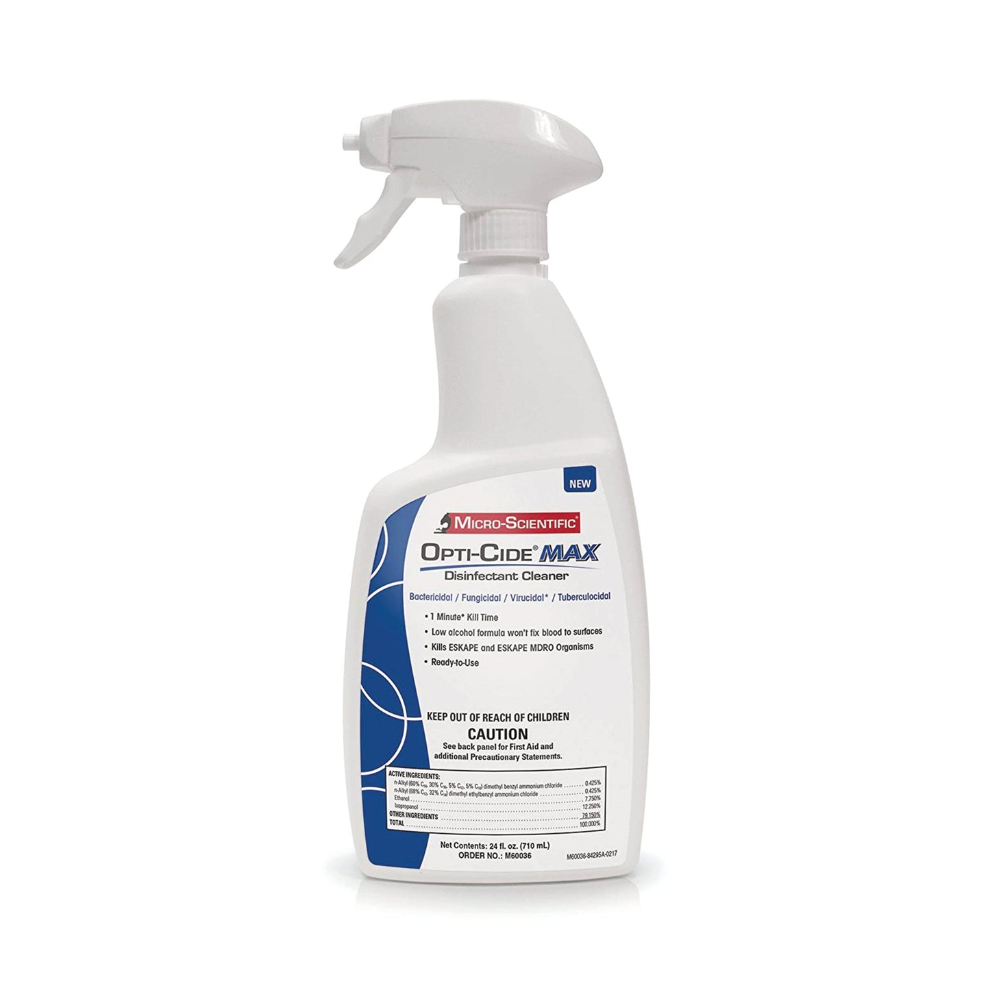 Micro Scientific Opti-Cide® Max Surface Disinfectant Cleaner, 24-ounce Bottle M60036