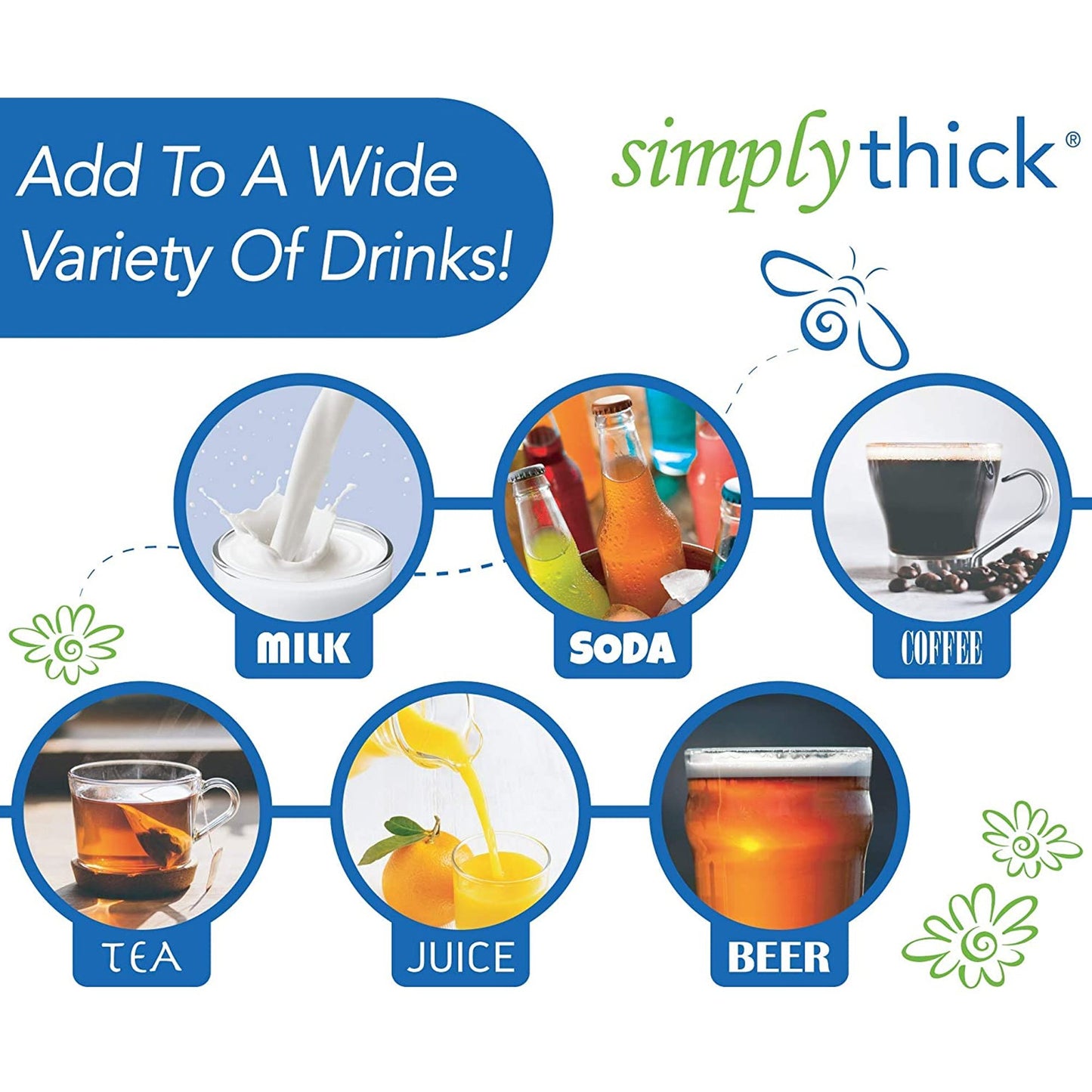 SimplyThick® Easy Mix™ Food and Beverage Unflavored Thickener, Honey Consistency STBULK25L3
