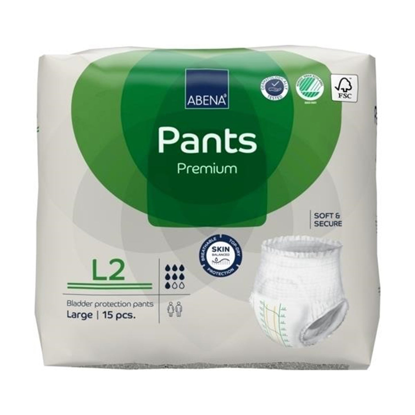 Abena® Premium Pants L2 Incontinence Brief, Large 1000021326