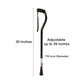 McKesson Black Aluminum Offset Cane, 30 – 39 Inch Height 146-RTL10306
