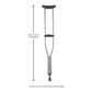 McKesson Underarm Crutches for Adults 5'2" – 5'10" 146-10430-8