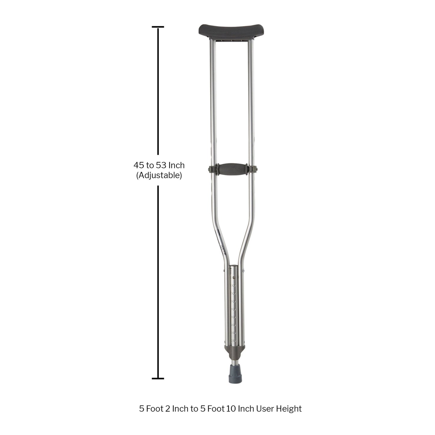 McKesson Underarm Crutches for Adults 5'2" – 5'10" 146-10430-8