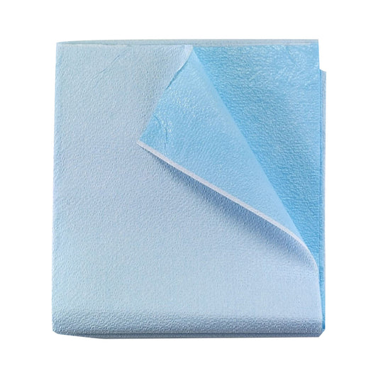 Tidi Products Tidi Everyday Blue Flat Stretcher Sheet, 40 x 60 Inch 980926, Case of 100