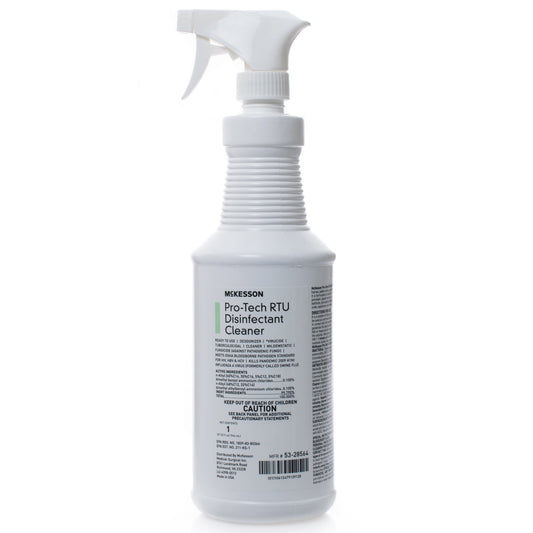 Surface Disinfectant Cleaner McKesson Pro-Tech Quaternary Based J-Fill® Dispensing Systems Liquid 32 oz. Bottle Floral Scent NonSterile - 53-28564