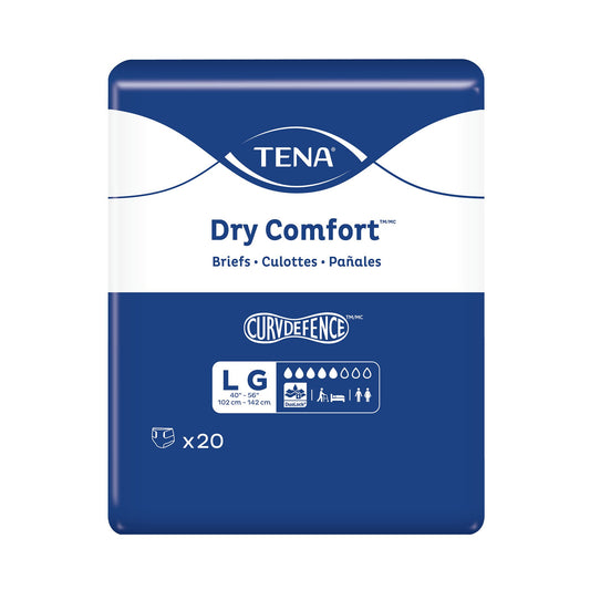 Incontinence Brief TENA Dry Comfort™ Adult Large Unisex Disposable Moderate Absorbency 67430