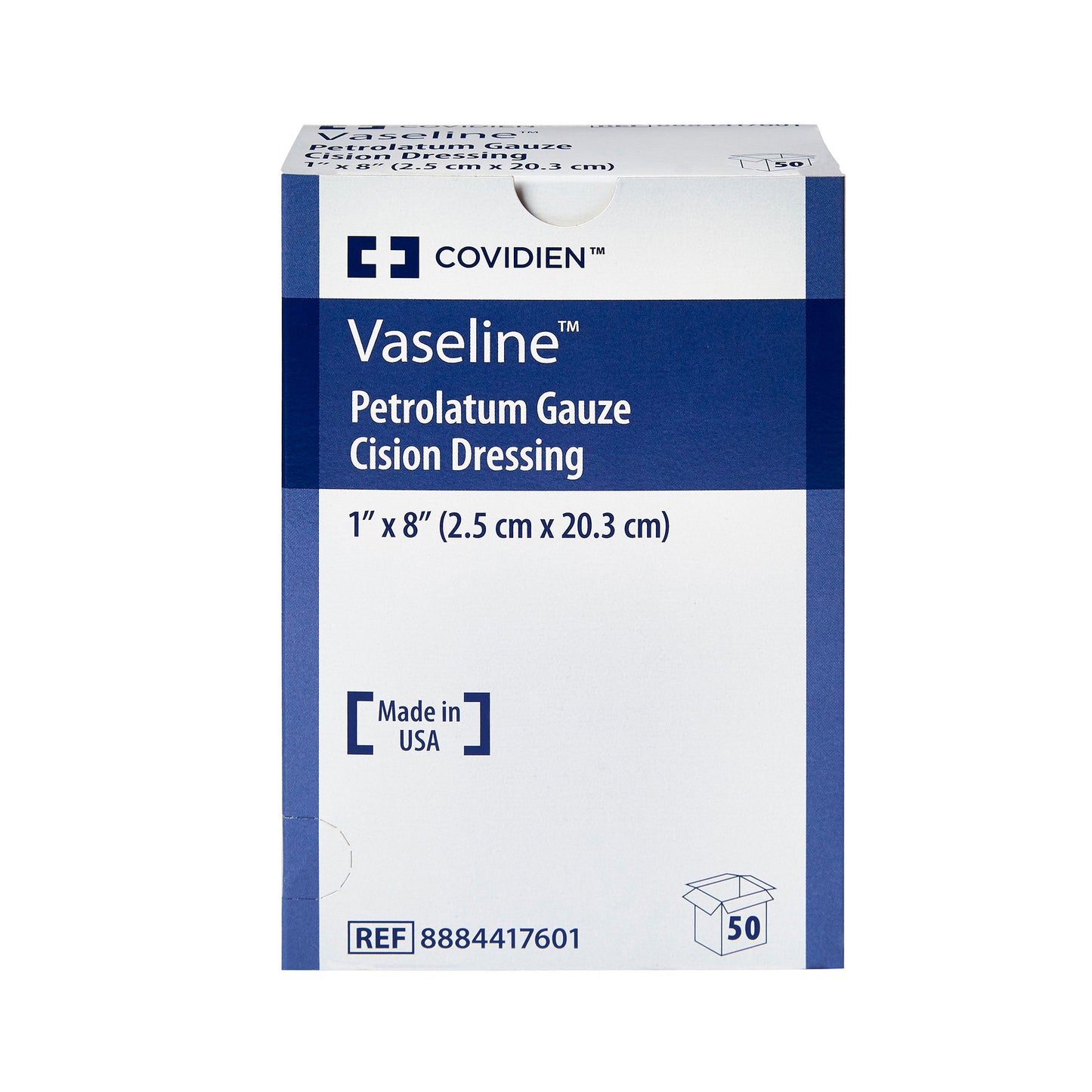 Vaseline® Petrolatum Impregnated Dressing, 1 x 8 Inch 8884417601