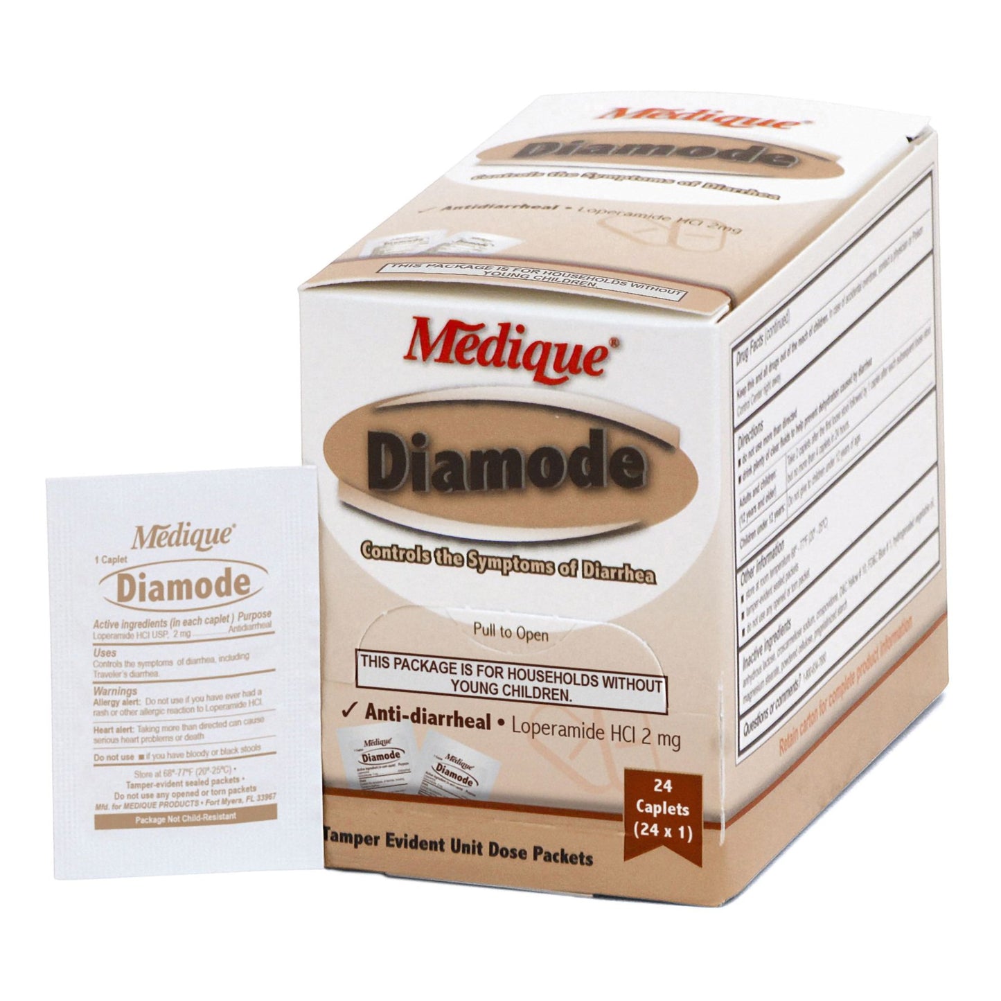 Medique Products Diamode Loperamide Anti-Diarrheal 20064, Case of 576