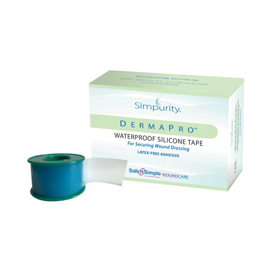 DermaPro™ Silicone Medical Tape, 2 Inch x 15 Foot, Transparent SNS57232
