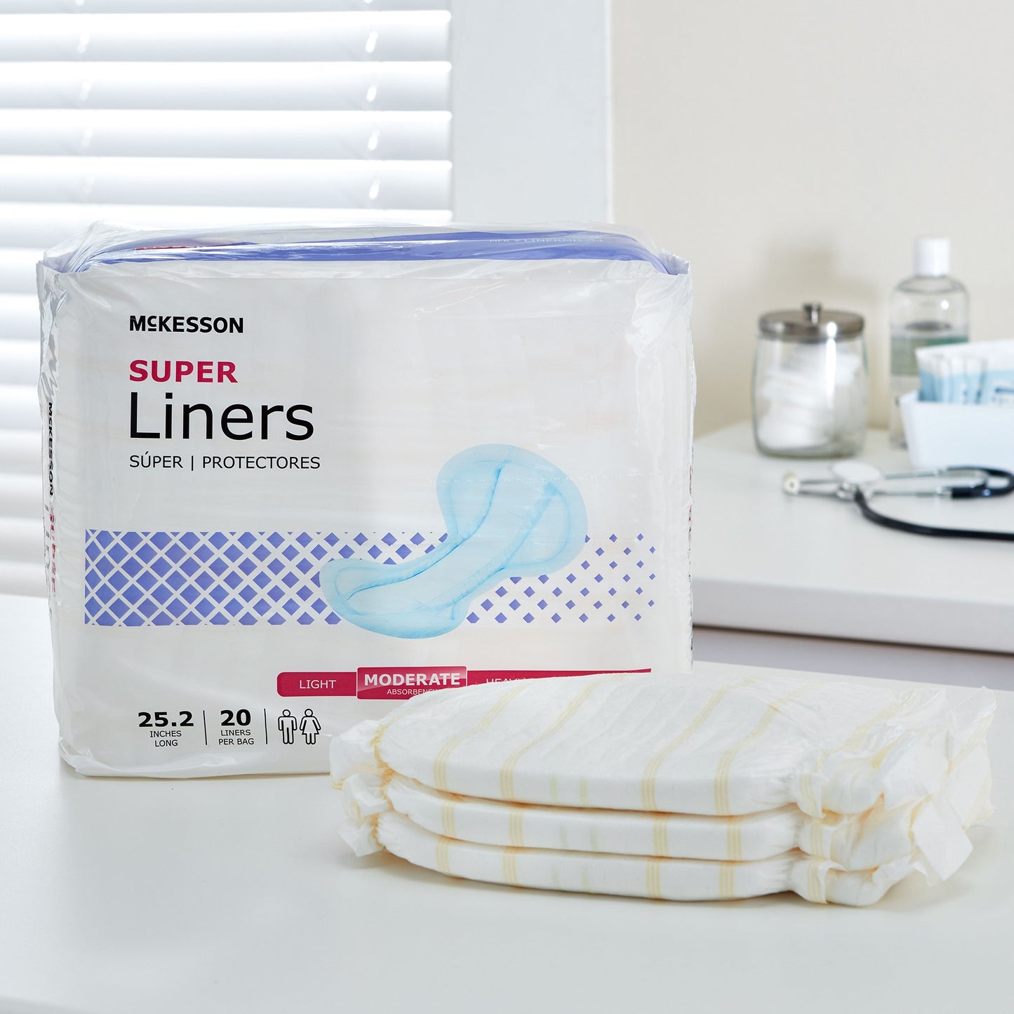 McKesson Super Incontinence Liner LINERMD-34