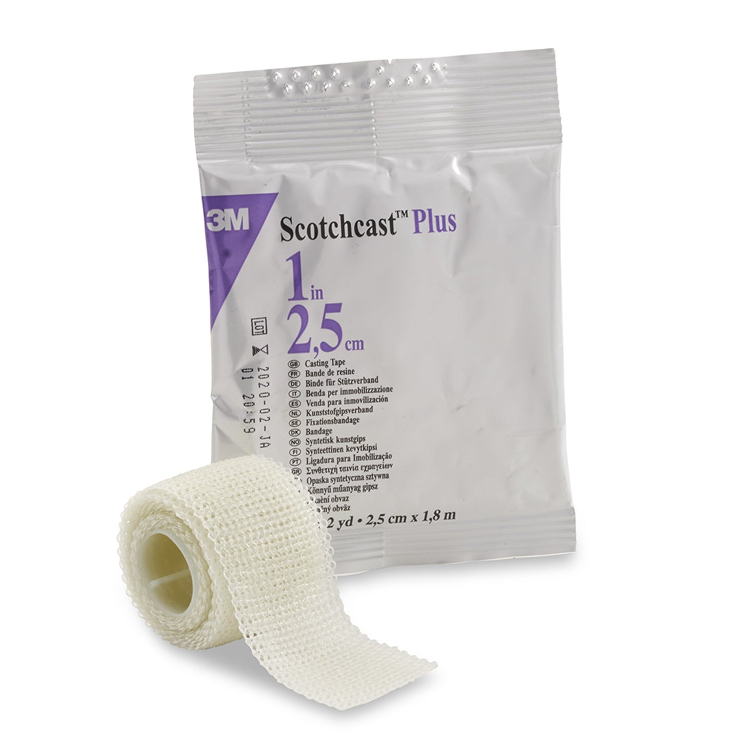 3M™ Scotchcast™ Plus Cast Tape, White, 1 Inch x 2 Yard 82001