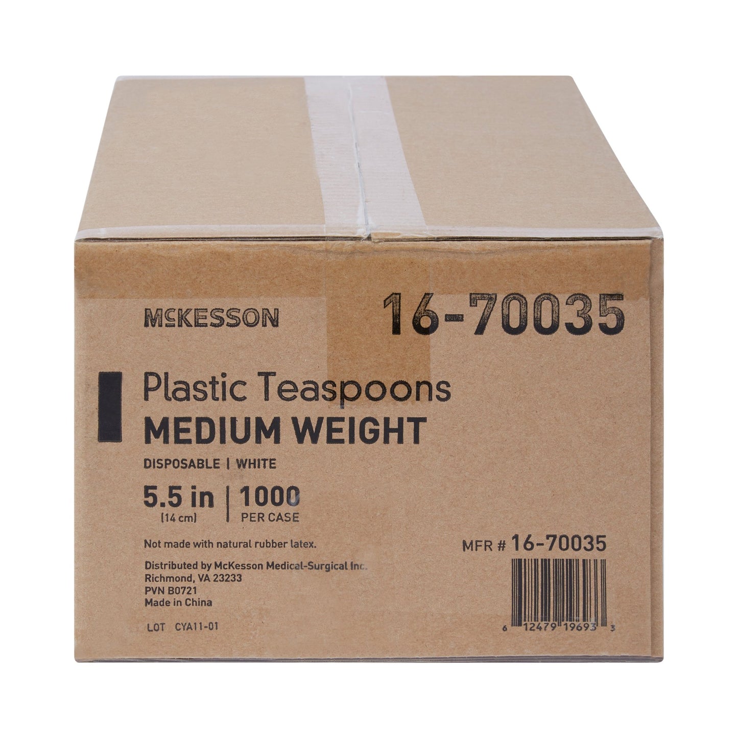 McKesson White Polypropylene Spoon, 5½ Inch Long 16-70035