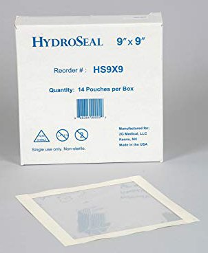 HydroSeal IV Site Barrier Protector, 9 x 9 Inch HS9X9