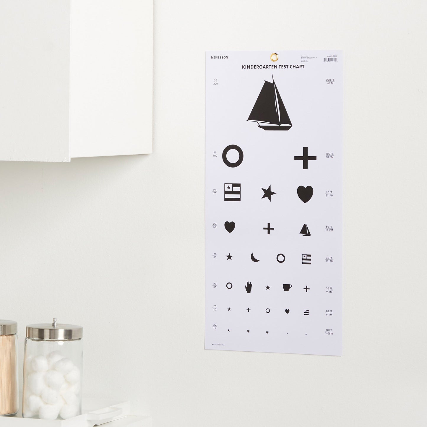 McKesson Preschool Eye Test Chart 63-3052