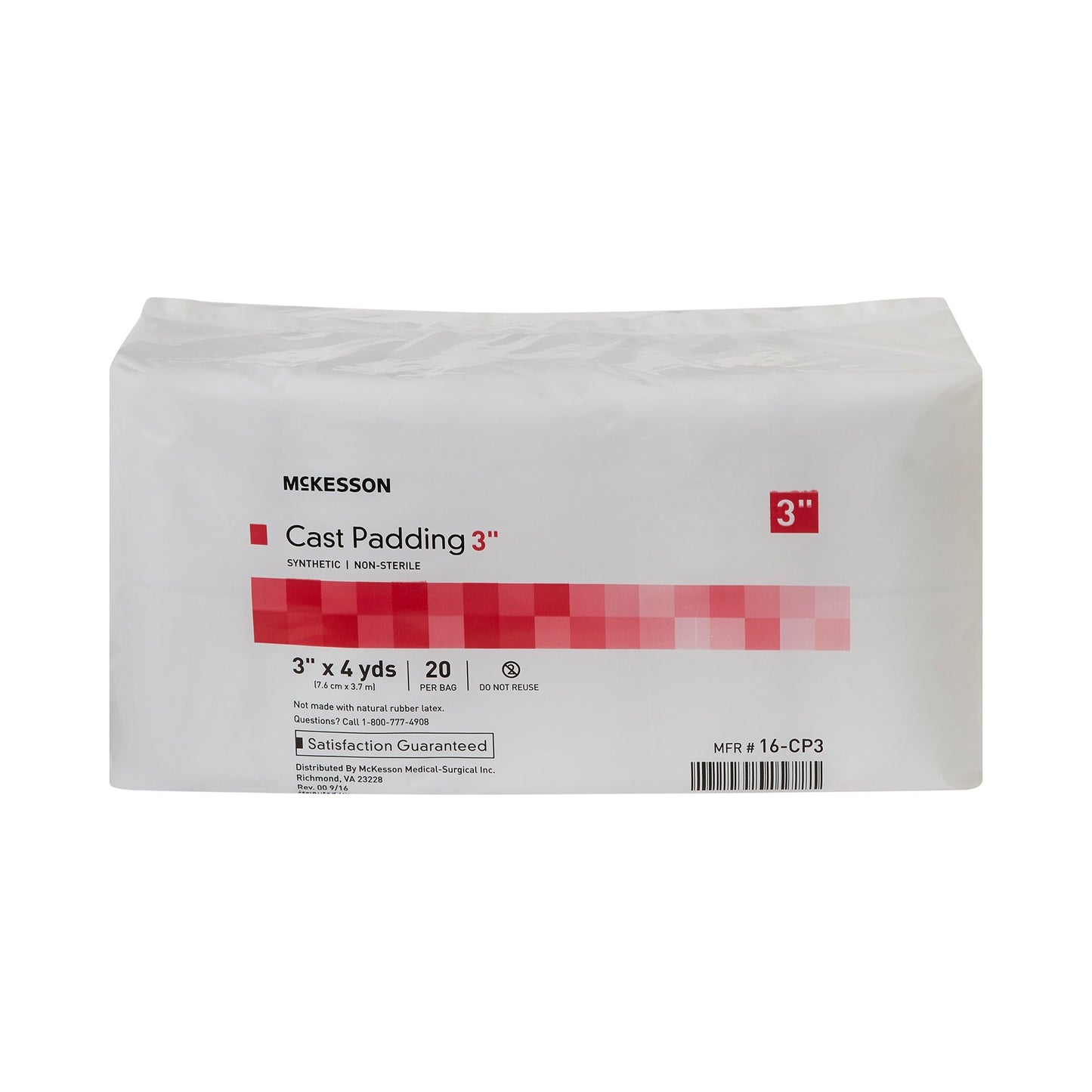 McKesson White Polyester Cast Padding, 3 Inch x 4 Yard 16-CP3