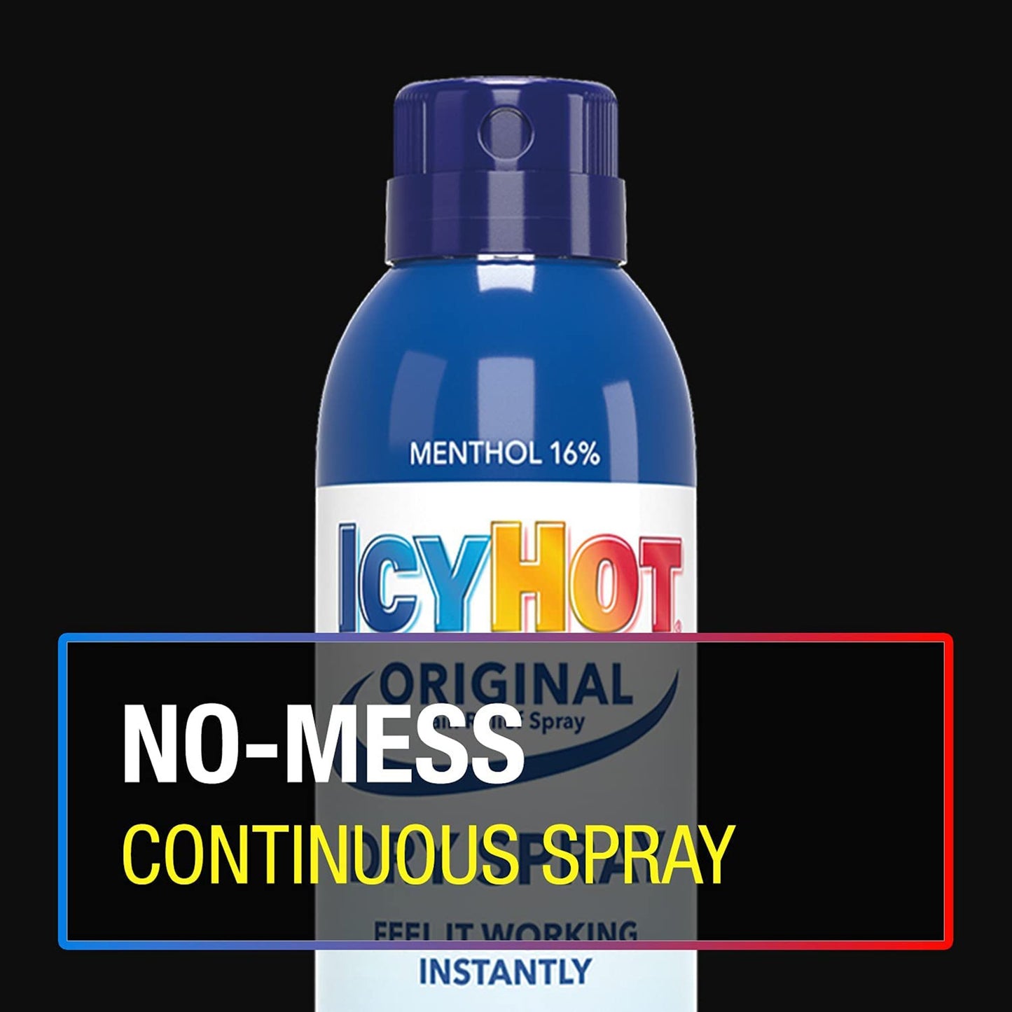 Icy Hot® Menthol Topical Pain Relief, 4-ounce Spray Can 04116708150