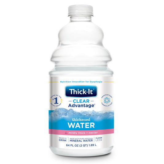 Thickened Water Thick-It® Clear Advantage® 64 oz. Bottle Unflavored Liquid IDDSI Level 2 Mildly Thick - B450-A5044