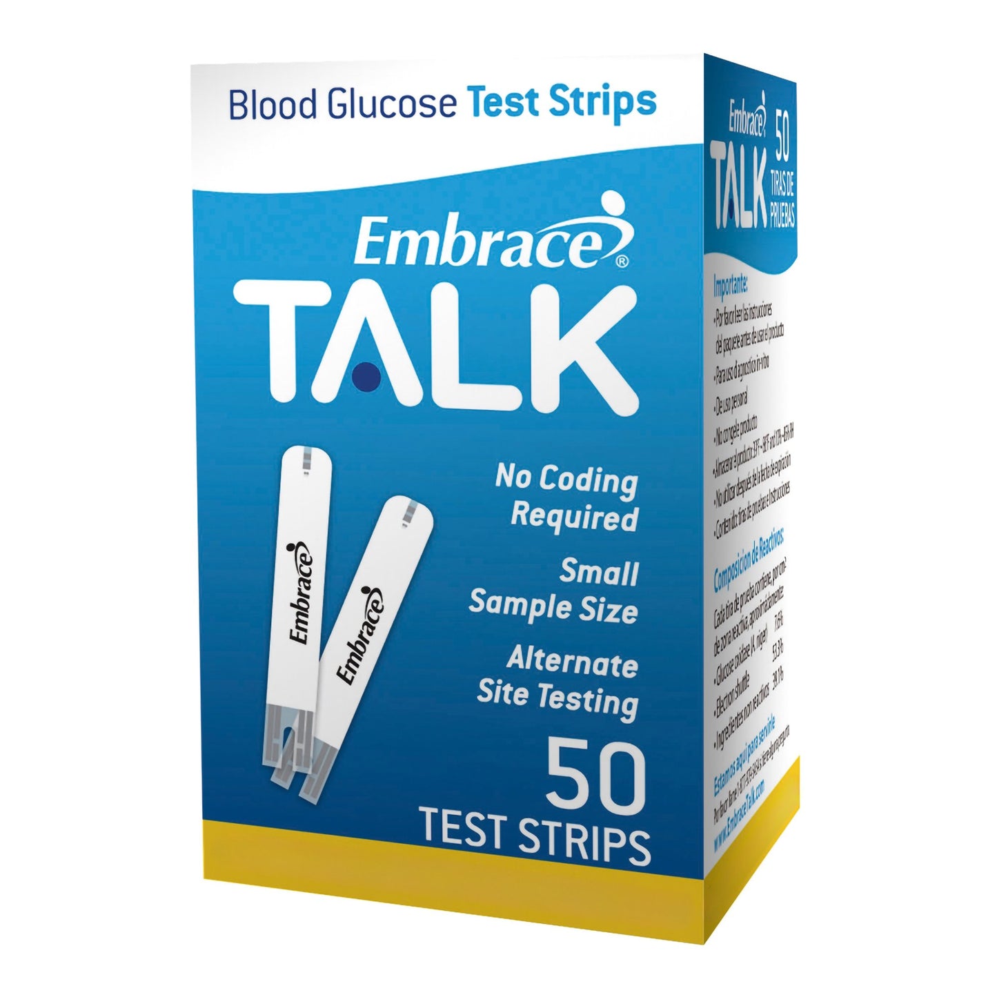 Embrace® TALK Blood Glucose Test Strips APX03AB0303MO