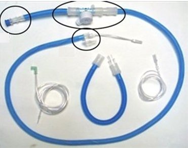 Ventilator Circuit Corrugated Tube 60 Inch Tube Single Limb Pediatric Without Breathing Bag Single Patient Use Heated Circuit - 6460-H12