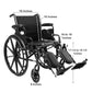 McKesson Lightweight Wheelchair, 18 Inch Seat Width 146-K318DDA-ELR