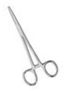 Hemostatic Forceps Kelly 5-1/2 Inch Length Floor / Office Grade Pakistani Stainless Steel NonSterile Locking Finger Ring Handle Straight Serrated Tips