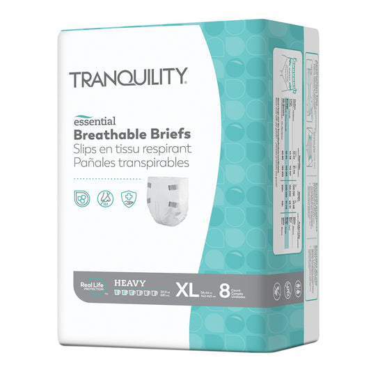 Unisex Adult Incontinence Brief Tranquility® Essential X-Large Disposable Heavy Absorbency - 2747