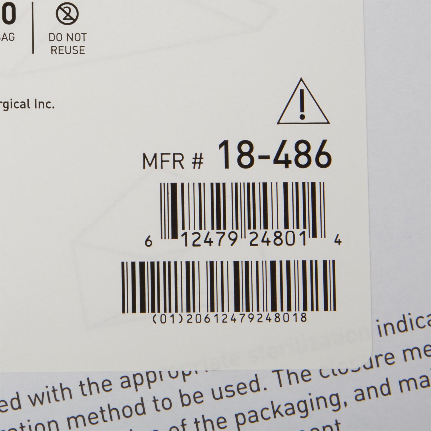 McKesson Single Layer Sterilization Wrap, 15 x 15 Inch 18-486