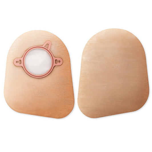Ostomy Pouch New Image™ Two-Piece System 7 Inch Length Flat, Pre-Cut 2-1/4 Inch Stoma Closed End - 18353