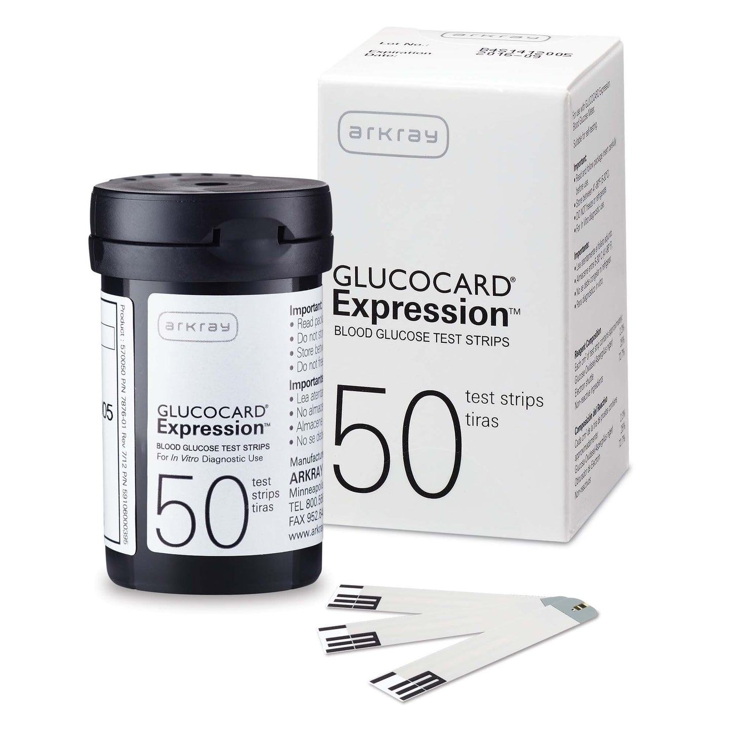 Blood Glucose Test Strips Glucocard® 50 Strips per Pack 08317570050