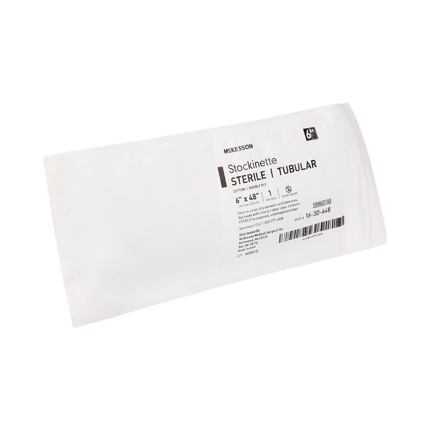 McKesson Beige Cotton Tubular Stockinette, 6 x 48 Inch 16-3D-648