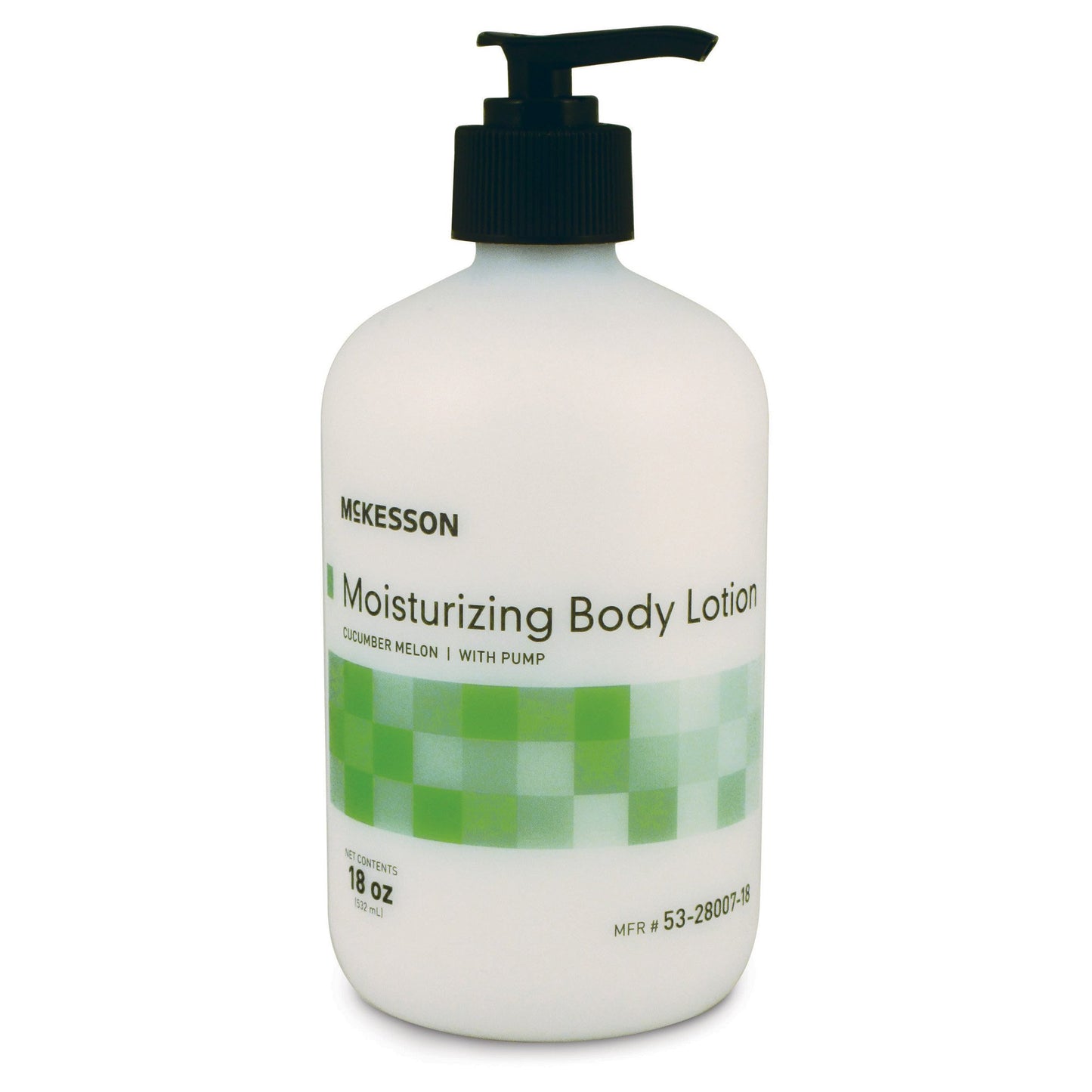 McKesson Cucumber Melon Scent Hand and Body Moisturizer, 18-oz Pump Bottle 53-28007-18