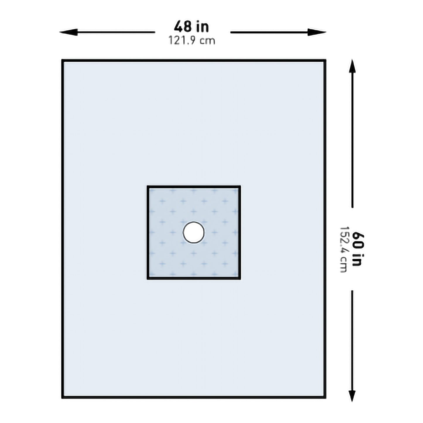 McKesson Sterile Minor Procedure Drape, 48 x 60 Inch 183-I80-05178G-S