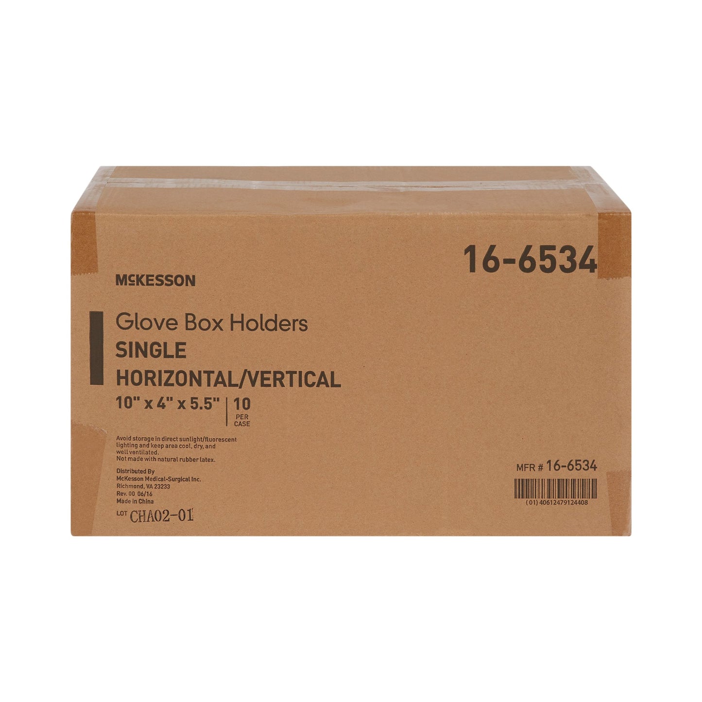 McKesson Glove Box Holder, 1-Box Capacity, Plastic 16-6534