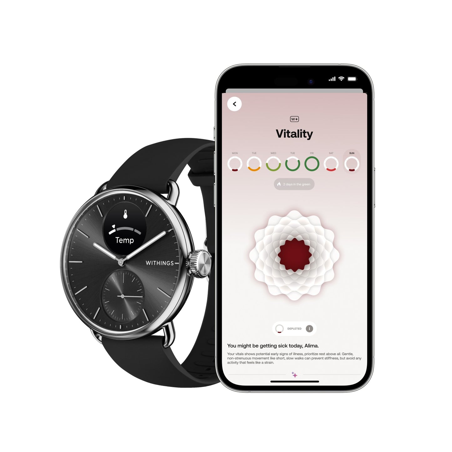 Withings ScanWatch 2 Smart Watch, 42mm, Black HWA10-MODEL 4-ALL-INT