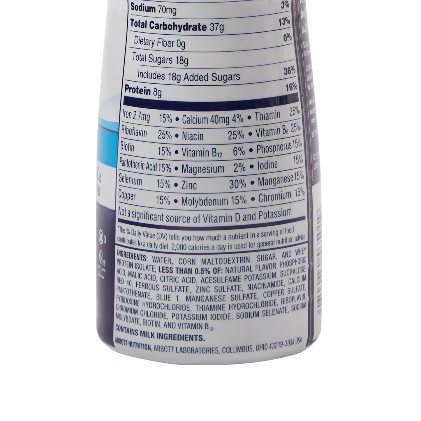 Ensure® Clear Therapeutic Nutrition, Blueberry Pomegranate, 10-ounce bottle 56500